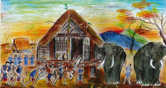 CHILDREN'S PICTURE EXHIBITION “HAPPY ELEPHANTS IN MY HOMETOWN” AT DAK LAK MUSEUM