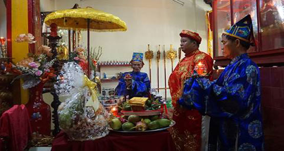 The Provincial Association of Mother Goddessess in Dak Lak celebrated the honoring ceremony to the God Tran Hung Dao