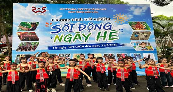 BẢO TÀNG ĐẮK LẮK TỔ CHỨC THÀNH CÔNG CHƯƠNG TRÌNH GIÁO DỤC, TRẢI NGHIỆM CHỦ ĐỀ “SÔI ĐỘNG NGÀY HÈ”