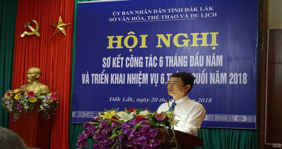 HỘI NGHỊ SƠ KẾT CÔNG TÁC VĂN HÓA, THỂ THAO VÀ DU LỊCH 6 THÁNG ĐẦU NĂM, TRỌNG TÂM 6 THÁNG CUỐI NĂM 2018