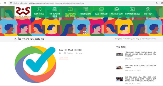 CÁC HOẠT ĐỘNG NHÂN KỶ NIỆM NGÀY QUỐC TẾ BẢO TÀNG 18/5/2020 TẠI BẢO TÀNG ĐẮK LẮK