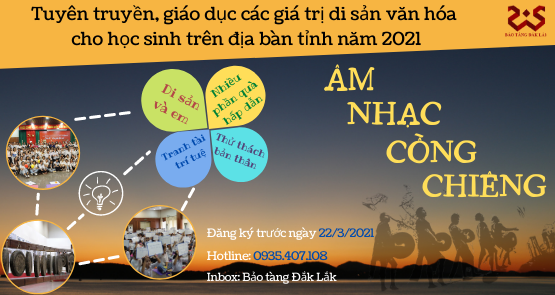 HOẠT ĐỘNG TUYÊN TRUYỀN, GIÁO DỤC CÁC GIÁ TRỊ DI SẢN VĂN HÓA CHO HỌC SINH TRÊN ĐỊA BÀN TỈNH NĂM 2021