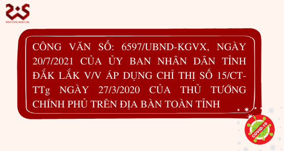 ĐẮK LẮK THỰC HIỆN CHỈ THỊ SỐ 15/CT-TTg NGÀY 27/3/2020 CỦA THỦ TƯỚNG CHÍNH PHỦ TRÊN ĐỊA BÀN TOÀN TỈNH